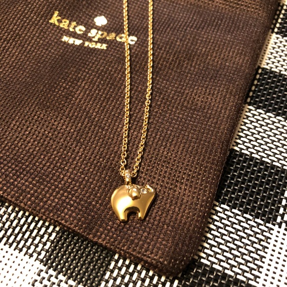 Kate Spade Lucky Elephant Necklace - Picture 2 of 3